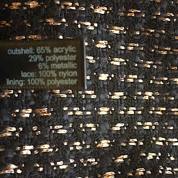 The Limited Cocktail Party Dress, Black Lace and Black & Rose Gold, size 8 - Picture 10 of 13